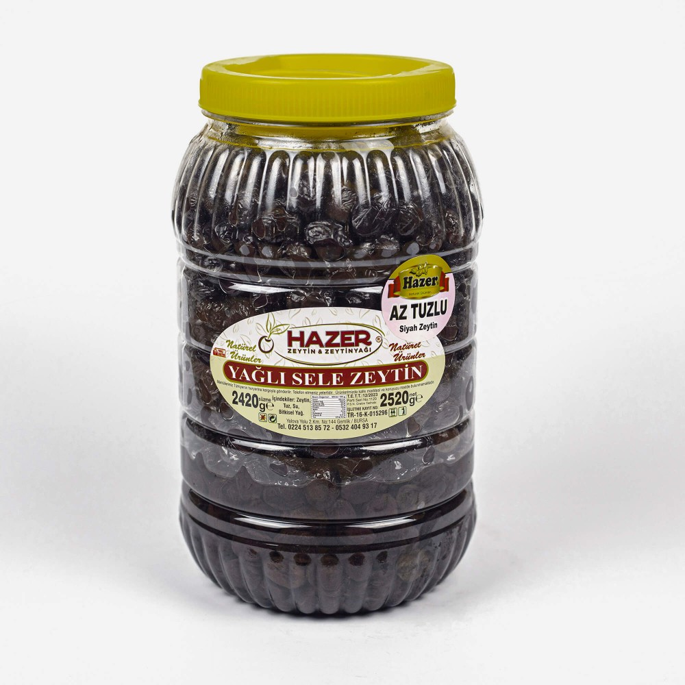 Hazer Yağlı Sele Zeytin Az Tuzlu 2.5kg.