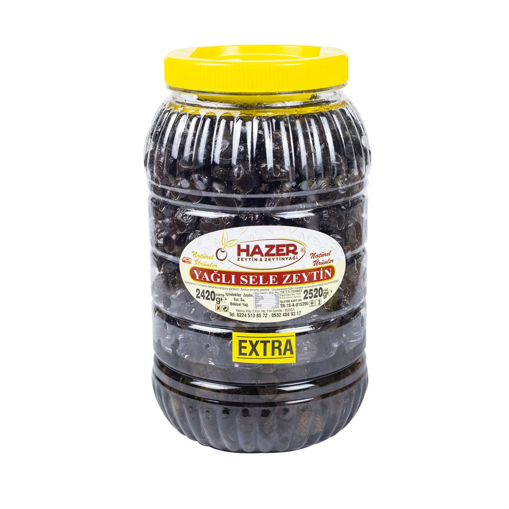 Hazer Yağlı Sele Zeytin Extra 2.5kg.