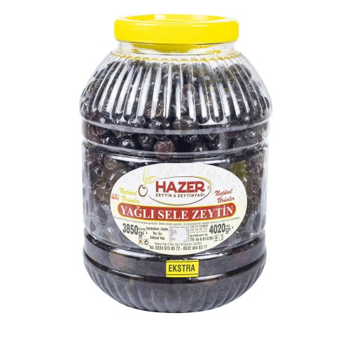 Hazer Yağlı Sele Zeytin Extra 4kg.