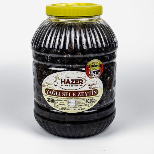 Hazer Yağlı Sele Zeytin Süper Seçme 4kg.