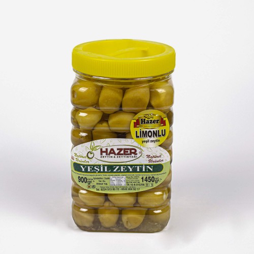 Hazer Limonlu Yeşil Zeytin 1 kg.