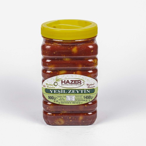 Hazer Soslu Yeşil Zeytin 1 kg.